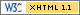 Valid XHTML 1.1